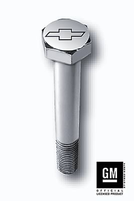 Gardner-Westcott Engine Dress Up Bolt Kits, Engine and Accessory Fasteners, Chrome, Bowtie Logo, Chevy, Small Block, V8, Kit