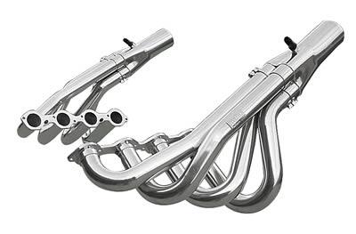 Dynatech Upswept Headers, Headers, Upsweep Dragster, 2.375/ 2.5 in., Steel, Ceramic Coated, Chevy, Big Block, Pair