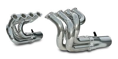 Dynatech Pro Stock Headers, Headers, Full-Length, S/ G/ Pro Stock Style, 2.25 in., Steel, Ceramic Coated, Chevy, Big Block, Pair