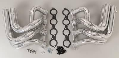 Dynatech Pro Stock Headers, Headers, Full-Length, S/ G/ Pro Stock Style, 2.25/ 2.375 in., Steel, Ceramic Coated, Chevy, Big Block, Pair