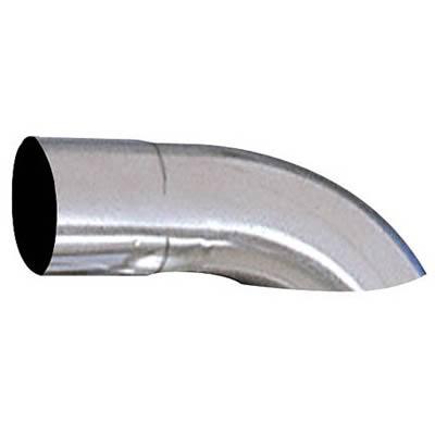 Dynatech Standard Turndowns, Exhaust Spout, Steel, Natural, Turndown, 4 in. Inlet, 4 in. Outlet, 12 in. Long, Each