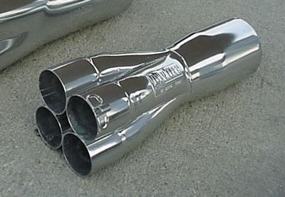Dynatech High Velocity Merge Collectors, Header Collector, Mild Steel, Bolt-On, 2 1/ 8 in. Primary Tube Diameter, 4.00 in. Collector Diameter, Each