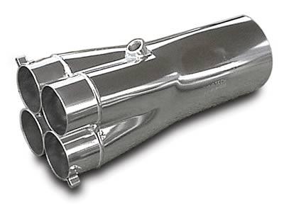 Dynatech Ceramic Standard Slip-On Collectors (2), Header Collector, Steel, Slip-On, 2 1/ 8 in. Primary Tube Diameter, 4.00 in. Collector Diameter, Each