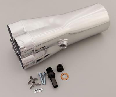 Dynatech Standard Slip-On Collectors, Header Collector, Steel, Slip-On, 2 1/ 2 in. Primary Tube Diameter, 4.50 in. Collector Diameter, Each