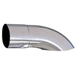 Dynatech Standard Turndowns, Exhaust Spout, Steel, Natural, Turndown, 4 in. Inlet, 4 in. Outlet, 12 in. Long, Each