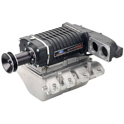 SUPERCHARGER 05-07 MUSTANG, with manual transmission only, produces 500 hp at 5800 rpm with 93 octane at approximately 11 psi of boost! Kit includes intake manifold supercharger, drive belt and all other accessories for installation of the supercharger.