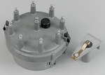 Ford Racing Distributor Caps and Rotors, Cap and Rotor, Gray, Male/ HEI, Aluminum Terminals, Clamp-Down, Ford/ Lincoln/ Mercury, Kit
