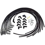Ford Ignition and Electrical Parts Ford Racing Spark Plug Wire Sets, Spark Plug Wires, Spiral Wound, 9mm, Black, 45 Degree Boots, Ford, V8, Set