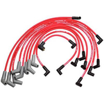 Ford Racing Spark Plug Wire Sets, Spark Plug Wires, Spiral Wound, 9mm, Red, 45 Degree Boots, Ford/ Lincoln/ Mercury, 5.0/ 5.8L, V8, Set