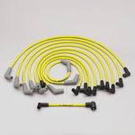 Ford Racing Spark Plug Wire Sets, Spark Plug Wires, Spiral Wound, 9mm, Yellow, 45 Degree Boots, Ford/ Lincoln/ Mercury, 5.0/ 5.8L, V8, Set