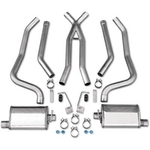 Dynatech MuscleMaxx Exhaust Systems, Exhaust System, Header-Back, Stainless Steel, Natural, 2.50 in., Chevy, Chevelle 1968-72, V8, Kit