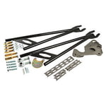 Chassis Engineering Ladder Bars, Pro, 32 in Long, Double Adjustable, Steel, Black Powder Coat, Kit