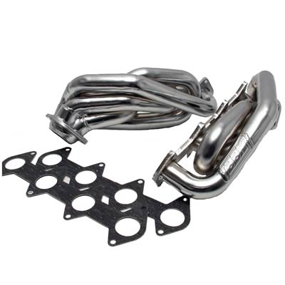 BBK Shorty Headers, Headers, Shorty, Steel, Chrome, Ford, Mustang GT, Shelby GT, 4.6L, Pair