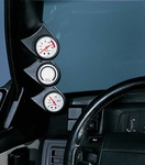 Auto Meter Pillar Gauge Pods, Gauge Pod, Triple 2 1/16 in., Black ABS, Ford, Mustang GT, Each