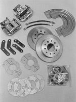 Stainless Steel Brakes Rear Disc Brake Conversion Kits, Disc Brakes, Rear, Solid Rotors, 1-Piston Calipers, GM, 10-Bolt/ 12-Bolt, Kit