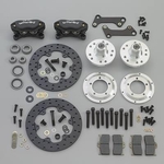 Wilwood Wilwood Dynalite Drag Race Front Disc Brake Kits, Brake Kit, Drilled Rotors, Black Four Piston Calipers, Front, Chrysler/ Dodge, Passenger Car, Kit