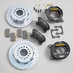 Wilwood Wilwood Dynalite Pro Series Rear Disc Brake Kits, Disc Brakes, Rear, Pro Series, Cross-Drilled/ Slotted Rotors, Black, 4-Piston Calipers, Dana/ Ford, Kit