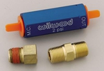 Wilwood Wilwood Residual Pressure Valves, Residual Pressure Valve, Blue Anodized, 2 psi, Disc Brakes, 1/ 8 in. NPT Female Inlet/ Outlet, Each