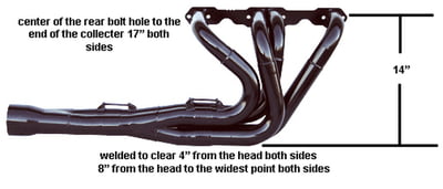 Chevy Sprint Tri-Y Spread Port/D.N Headers 1 7/8"-2"