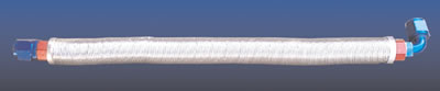 (2) Thermo-Tec Thermo-Flex Aluminum Heat Shield Sleeves, Heat Barrier Shield, Thermo-Flex, Wires/ Hoses, Silver, Slide-Over, 3/ 4 in. I.D. x 36 in., Each