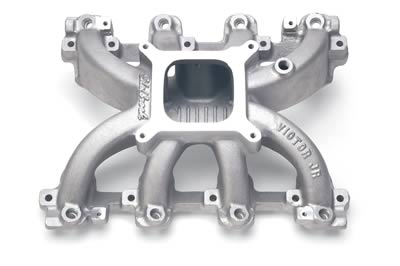 Edelbrock Super Victor LS1 Carbureted Intake Manifolds, Intake Manifold; Super Victor LS1; Intake Manifold; For Use w/ Carburetors