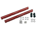 COMP Cams FAST LSX High Flow Billet Fuel Rails, Fuel Rails, Aluminum, Red Anodized, Chevy/ Pontiac, Camaro/ Firebird 1998-2002, 5.7L, Pair