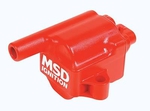 MSD MSC II Coil Packs, Ignition Coil, MSC II Coil Pack, Square, Epoxy, Red, GM, Truck/ SUV, Each