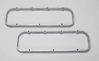 Stef's Valve Cover Spacers, Valve Cover Spacers, Aluminum, Height 1.150 in., Chevy, Big Block, Pair