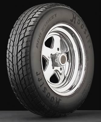 FRONT Hoosier Racing Tire 19030 - Hoosier Pro Street Tires, Tire, Pro Street, LT 24 x 7.5R15, Radial, 760 lbs. Maximum Load, H Speed Rated, Blackwall, Each