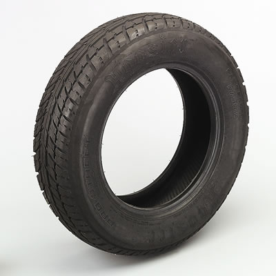 FRONT Hoosier Racing Tire 19050 - Hoosier Pro Street Tires, Tire, Pro Street, LT 26 x 7.5R15, Radial, 965 lbs. Maximum Load, H Speed Rated, Blackwall, Each