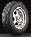 FRONT Hoosier Racing Tire 19030 - Hoosier Pro Street Tires, Tire, Pro Street, LT 24 x 7.5R15, Radial, 760 lbs. Maximum Load, H Speed Rated, Blackwall, Each