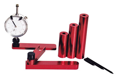 Pinion Depth Gauge, Dial Indicator, Aluminum, Red Anodized, Storage Case, Kit