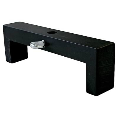 Dial Indicator Stand, Aluminum, Black Anodized, w/o Magnetic Base, Deck Bridge, 4 1/2 in. Bore Span, Each