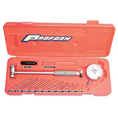 Dial Bore Gauge, Dial Indicator, 2 to 6 in. Bore Range, Extendable Handle, Plastic Storage Case, Kit