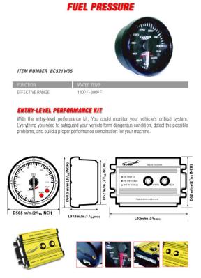 0-100 PSI Fuel Pressure Gauge