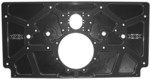 Triple X Race Co Engine Accessories Sprint Car Aluminum Rear Motor Plate. Raised Rail. Black.