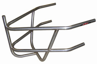 Sprint Car Rear Bumper With Basket. Stainless Steel. Polished.