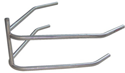 Sprint Car Rear Bumper With Post No Diagonal Brace. Polished Stainless Steel. Lightweight. Fits JEI/Eagle/Rocket.